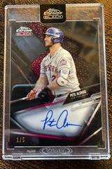 Pete Alonso [Red Refractor] #CBA-PA Baseball Cards 2021 Topps Chrome Black Autographs Prices