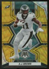 A. J. Brown [Gold Wave] #191 Football Cards 2022 Panini Mosaic Prices