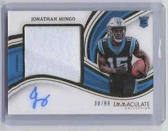 Jonathan Mingo #12 Football Cards 2023 Panini Immaculate Premium Patch Rookie Autograph Prices