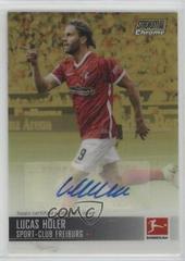 Lucas Holer [Gold Prism Refractor] Soccer Cards 2021 Stadium Club Chrome Bundesliga Autographs Prices