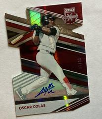 Oscar Colas [Aspirations Die Cut Signature] Baseball Cards 2020 Panini Elite Extra Edition Prices