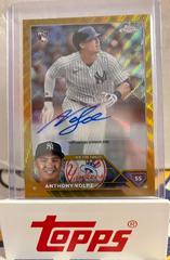 Anthony Volpe [Gold Wave] #AC-AV Baseball Cards 2023 Topps Chrome Update Autographs Prices