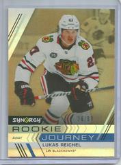 Lukas Reichel [Gold] Hockey Cards 2022 Upper Deck Synergy Rookie Journey Draft Prices