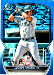 Jasson Dominguez [Blue] #BCP-18 Baseball Cards 2023 Bowman Chrome Prospects Prices