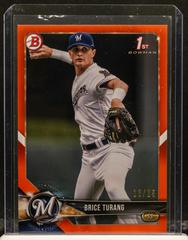 Brice Turang [Orange] #BD-11 Baseball Cards 2018 Bowman Draft Prices
