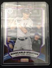 Giancarlo Stanton [Purple] #7 Baseball Cards 2022 Topps Tribute Prices
