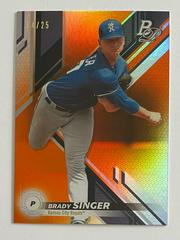 Brady Singer [Orange] #TOP-19 Baseball Cards 2019 Bowman Platinum Top Prospects Prices