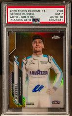 George Russell [Gold] #F1A-GR Racing Cards 2020 Topps Chrome Formula 1 Autographs Prices