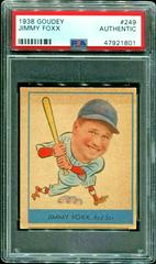 Jimmy Foxx #249 Baseball Cards 1938 Goudey Prices