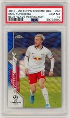 Emil Forsberg [Blue Wave Refractor] Soccer Cards 2019 Topps Chrome UEFA Champions League Prices