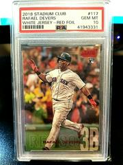 Rafael Devers [White Jersey Red Foil] Baseball Cards 2018 Stadium Club Prices