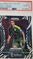 Abdou Diallo [Choice Zebra] #251 Soccer Cards 2022 Panini Prizm World Cup Prices