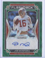 Joe Montana [Green Scope Prizm] Football Cards 2021 Panini Prizm Flashback Autographs Prices