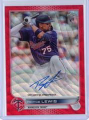 Royce Lewis [Red Wave] #RA-RL Baseball Cards 2022 Topps Chrome Rookie Autographs Prices