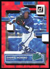 Gabriel Moreno [Red] Baseball Cards 2022 Panini Donruss Rated Prospects Prices