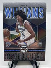 Jalen Williams #4 Basketball Cards 2022 Panini Mosaic Introductions Prices