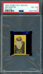 Jim Martin [Yellow] Football Cards 1950 Topps Felt Backs Prices