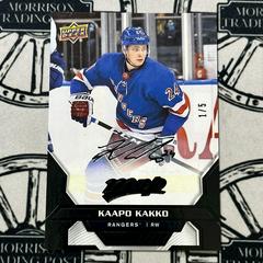 Kaapo Kakko [Super Script Black] Hockey Cards 2020 Upper Deck MVP Prices