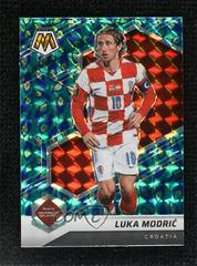 Luka Modric [Choice Peacock] Soccer Cards 2021 Panini Mosaic Road to FIFA World Cup Prices