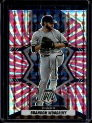 Brandon Woodruff [Pink Swirl] #154 Baseball Cards 2022 Panini Mosaic Prices