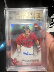Andrew Benintendi [Red Refractor] Baseball Cards 2015 Bowman's Best of Autographs Prices