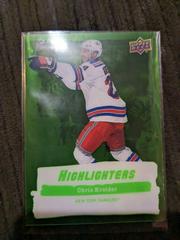 Chris Kreider [Green] #HL-22 Hockey Cards 2022 Upper Deck Highlighters Prices