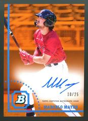 Marcelo Mayer [Orange] #CPA-MMR Baseball Cards 2022 Bowman Heritage Chrome Prospect Autographs Prices