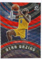 LeBron James [Red Wave] #12 Basketball Cards 2022 Panini Donruss Optic Star Gazing Prices