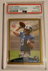 Matthew Stafford [Throwing Gold] Football Cards 2009 Topps Prices