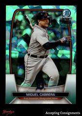 Miguel Cabrera [Aqua] #12 Baseball Cards 2023 Bowman Chrome Sapphire Prices