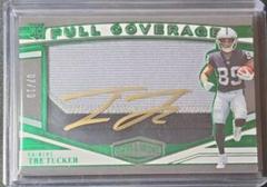 Tre Tucker [Autograph Green] #FC-33 Football Cards 2023 Panini Plates and Patches Full Coverage Prices