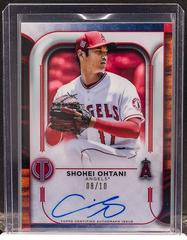 Shohei Ohtani [Red] #TA-SO Baseball Cards 2022 Topps Tribute Autographs Prices