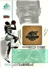 David Robinson #DV Basketball Cards 2001 SP Game Floor Prices
