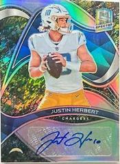 Justin Herbert [Psychedelic] #SIG-JHE Football Cards 2022 Panini Spectra Signatures Prices