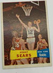 Kenny Sears #7 Basketball Cards 1957 Topps Prices