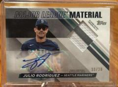 Julio Rodriguez #MLMA-JR Baseball Cards 2024 Topps Major League Material Autograph Prices