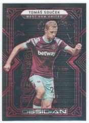 Tomas Soucek [Red Pulsar] Soccer Cards 2022 Panini Obsidian Prices