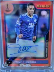Youri Tielemans [Red] Soccer Cards 2021 Topps Merlin Chrome UEFA Autographs Prices