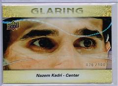 Nazem Kadri [Gold] #GL-11 Hockey Cards 2023 Upper Deck Glaring Prices