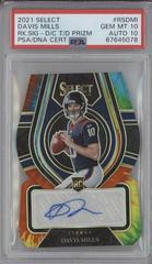 Davis Mills [Tie Dye Die Cut] #RS-DMI Football Cards 2021 Panini Select Rookie Signatures Prices