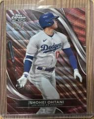 Shohei Ohtani [Rose Gold Wave Refractor] #85 Baseball Cards 2024 Topps Chrome Black Prices