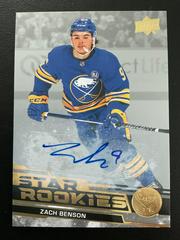 Zach Benson [Autograph] #25 Hockey Cards 2023 Upper Deck Star Rookies Prices
