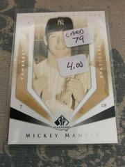 Mickey Mantle #79 Baseball Cards 2004 SP Legendary Cuts Prices