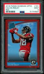 Calvin Ridley [Red] #161 Football Cards 2018 Donruss Optic Prices