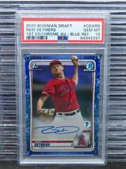 Reid Detmers [Blue Refractor] Baseball Cards 2020 Bowman Draft 1st Edition Chrome Autographs Prices