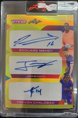 edouard Mendy , Jorginho , Trevoh Chalobah Soccer Cards 2022 Leaf Vivid Triple Autographs Prices