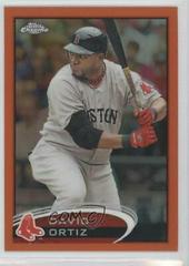 David Ortiz [Orange Refractor] #4 Baseball Cards 2012 Topps Chrome Prices