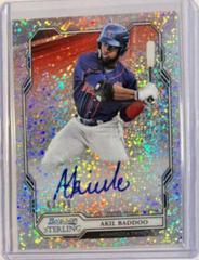 Akil Baddoo [Speckle] #AB Baseball Cards 2019 Bowman Sterling Prospect Autographs Prices
