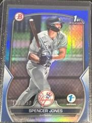 Spencer Jones [Blue] Baseball Cards 2023 Bowman 1st Edition Prices