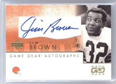 Jim Brown Football Cards 2001 Upper Deck Game Gear Autographs Prices
